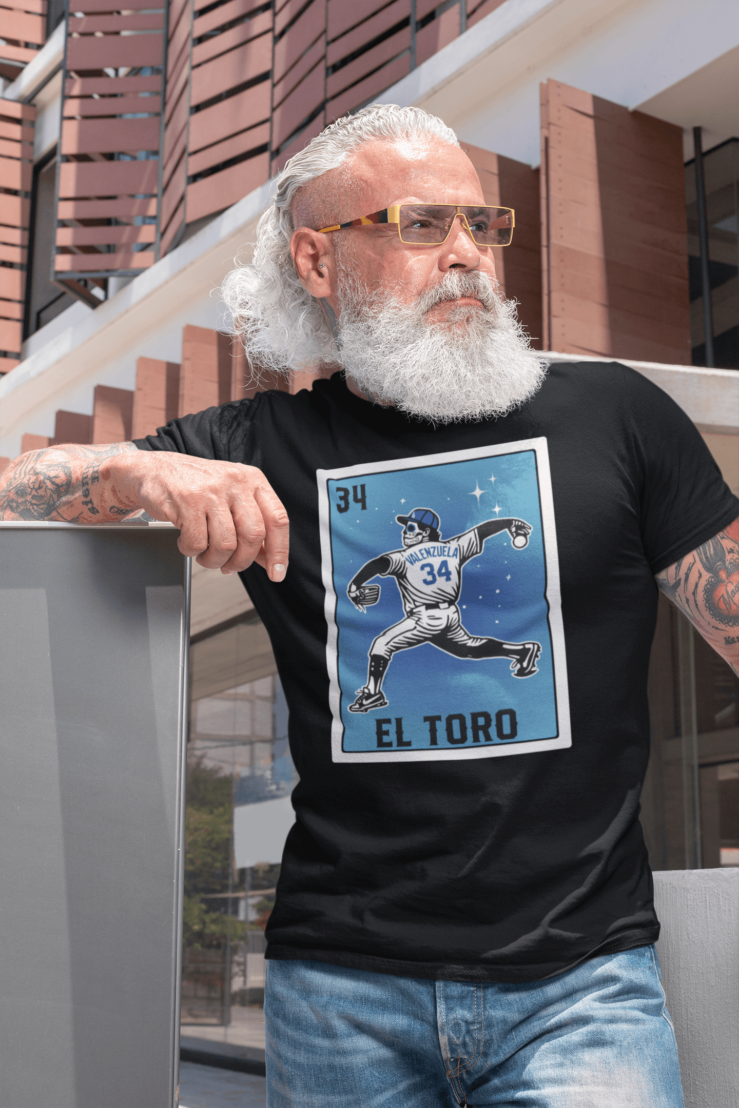 El Toro Men's Loteria Style Graphic Tee - Baseball Legend Design - Lo Nuestro Apparel Co.