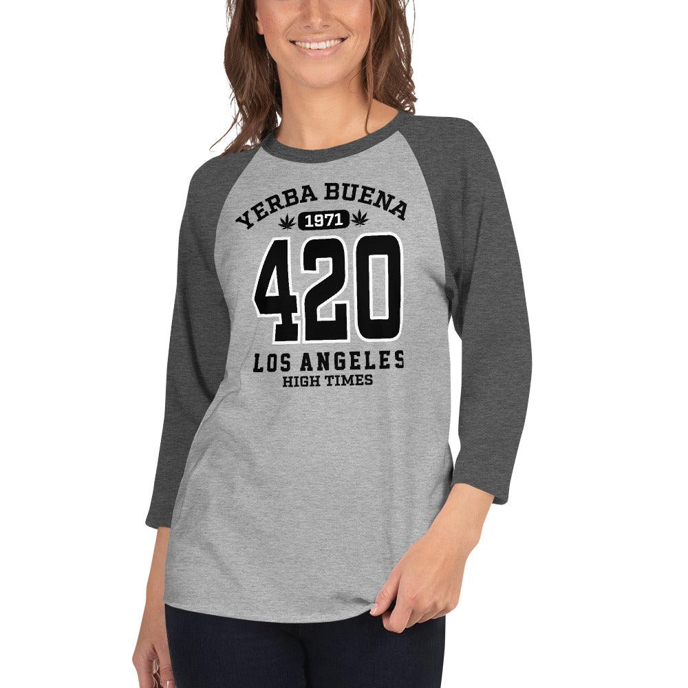 Yerba Buena 3/4 sleeve raglan shirt - Lo Nuestro Apparel Co.