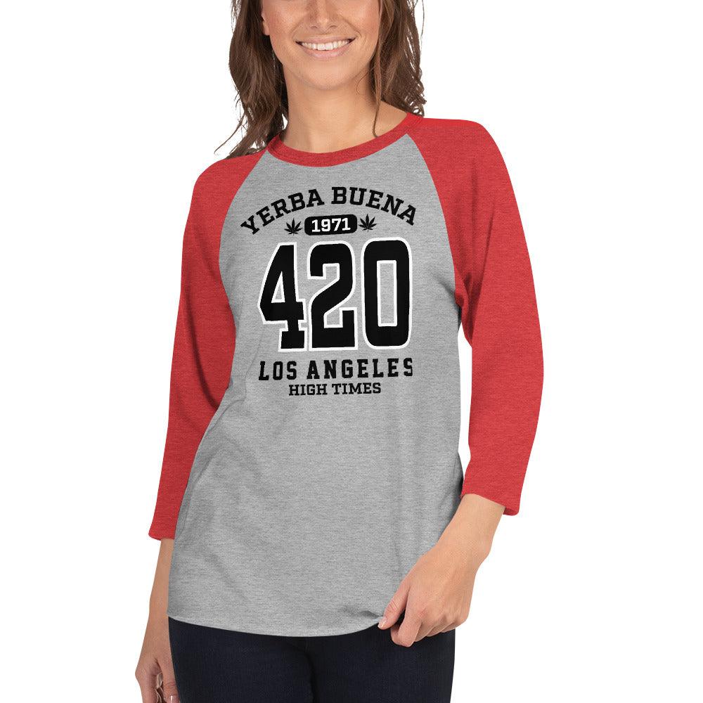 Yerba Buena 3/4 sleeve raglan shirt - Lo Nuestro Apparel Co.