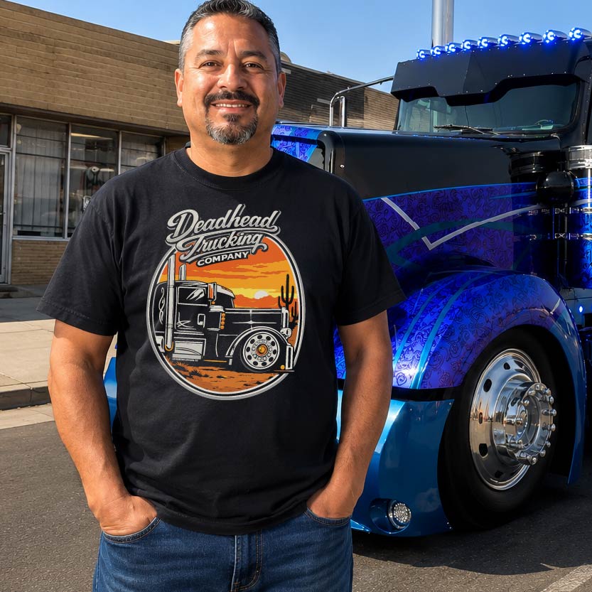 La Trokita Lotería card t-shirt featuring a vintage lowrider truck – Mexican bingo-style game-inspired streetwear from La Lotería Collection.