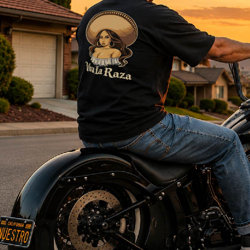 Los Vicleros Collection featuring Chicano biker shirts, lowrider clothing, and Mexican biker apparel. Designed for Vicleros and lowrider enthusiasts who live for the ride.