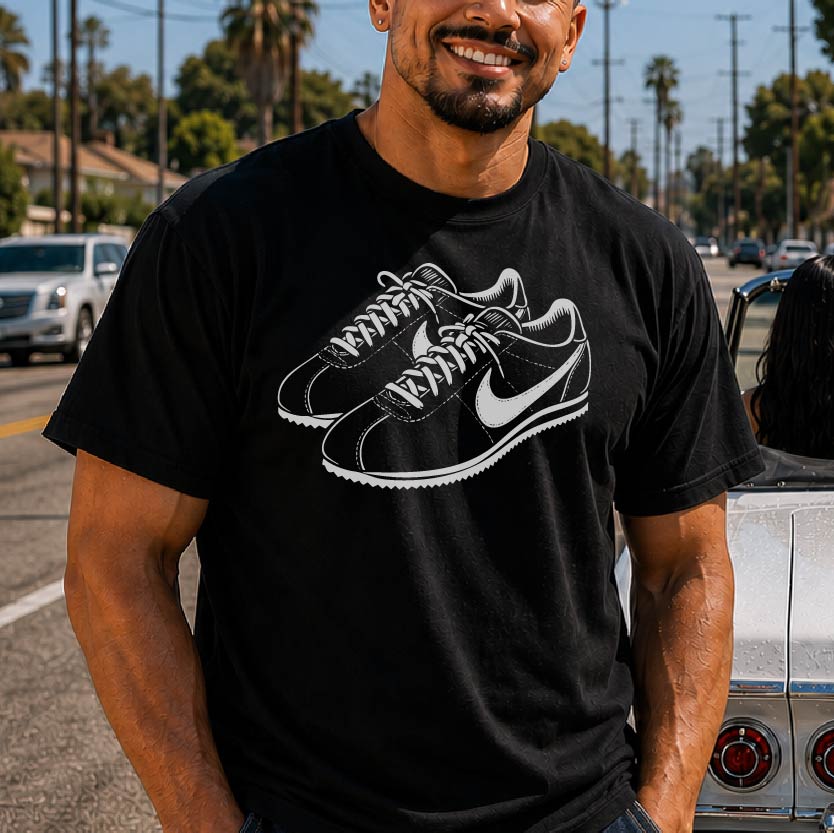 Viva La Raza T-shirt – Chicano clothing featuring bold Mexican flag-inspired text, celebrating cultura and orgullo with a classic firme style.