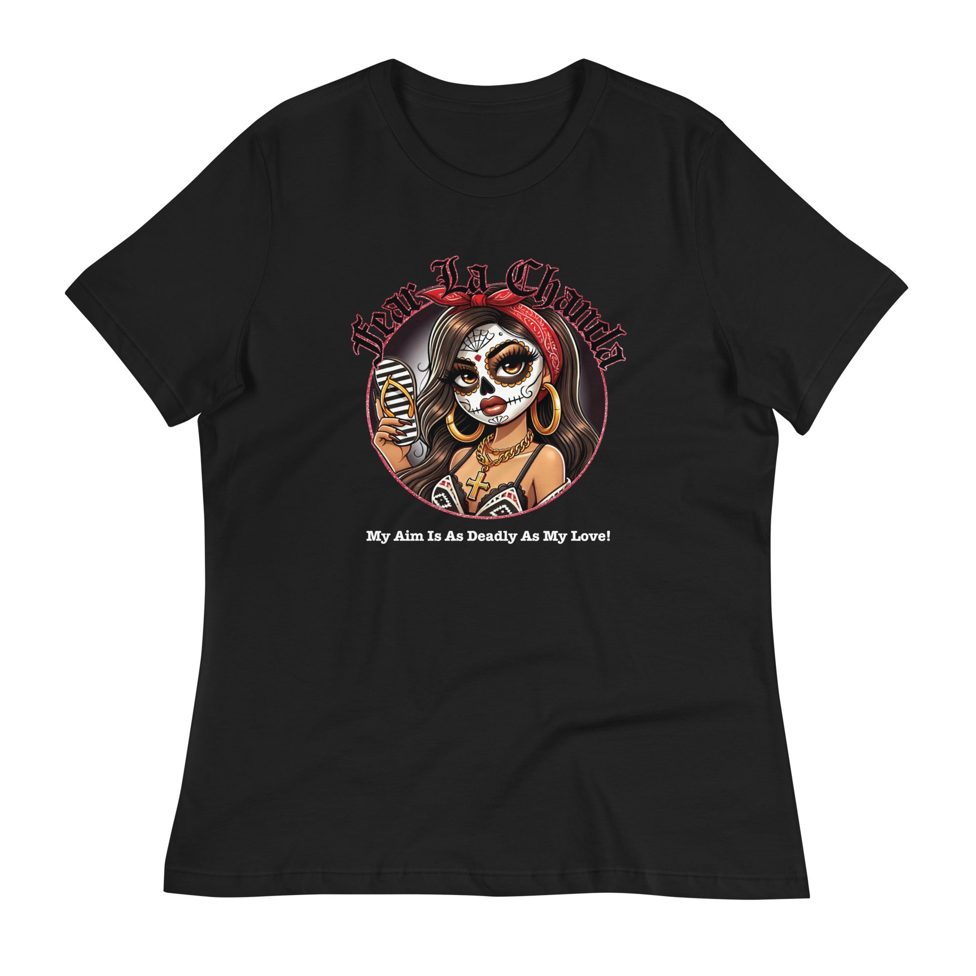A playful take on the legendary chancla, this shirt brings the perfect balance of humor and cultural pride, ideal for anyone who knows the true meaning of respect in the home. The best in Chicano Clothing and Funny Shirts.