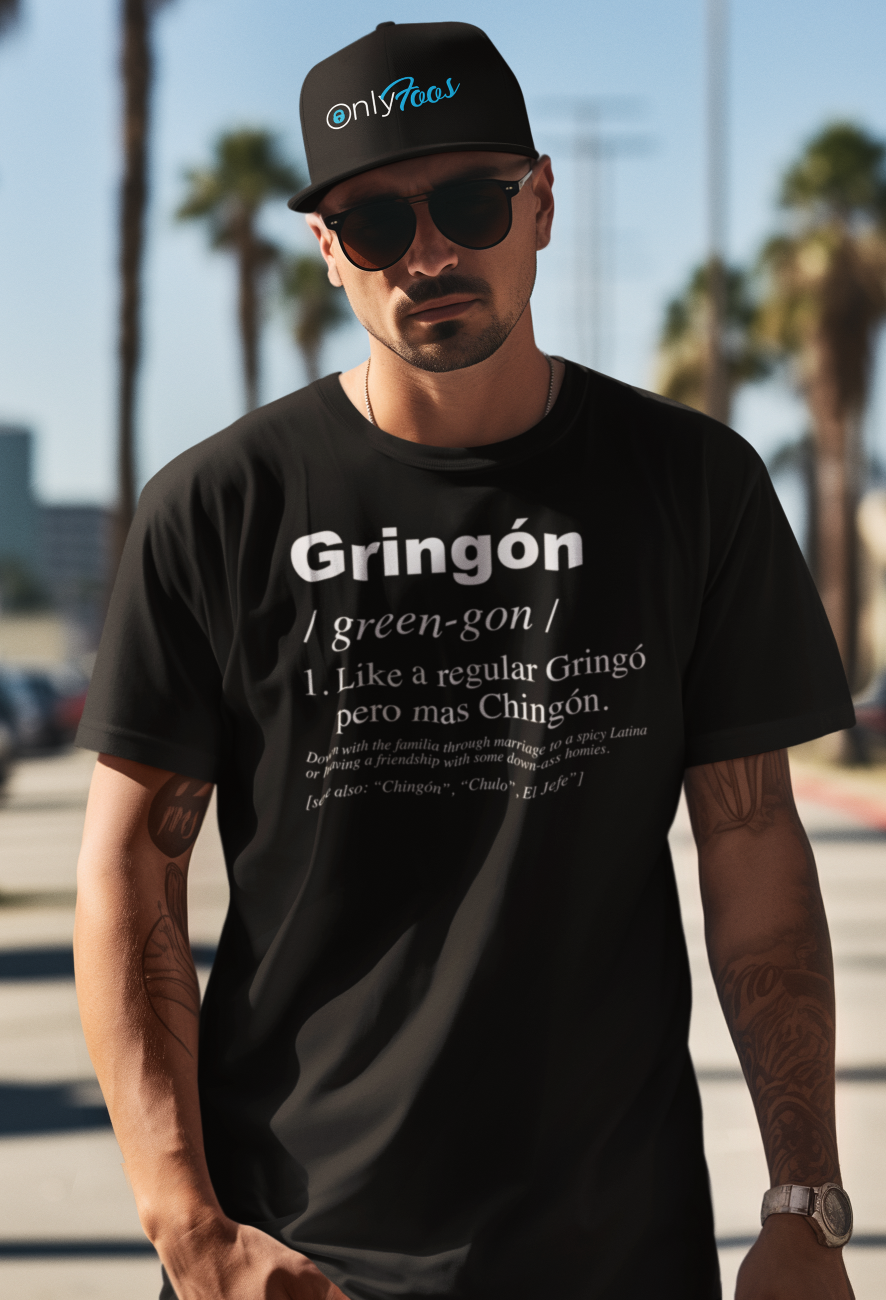 Gringón T-Shirt - A Funny Chicano Shirt representing cultura, humor, and Mexican streetwear style.