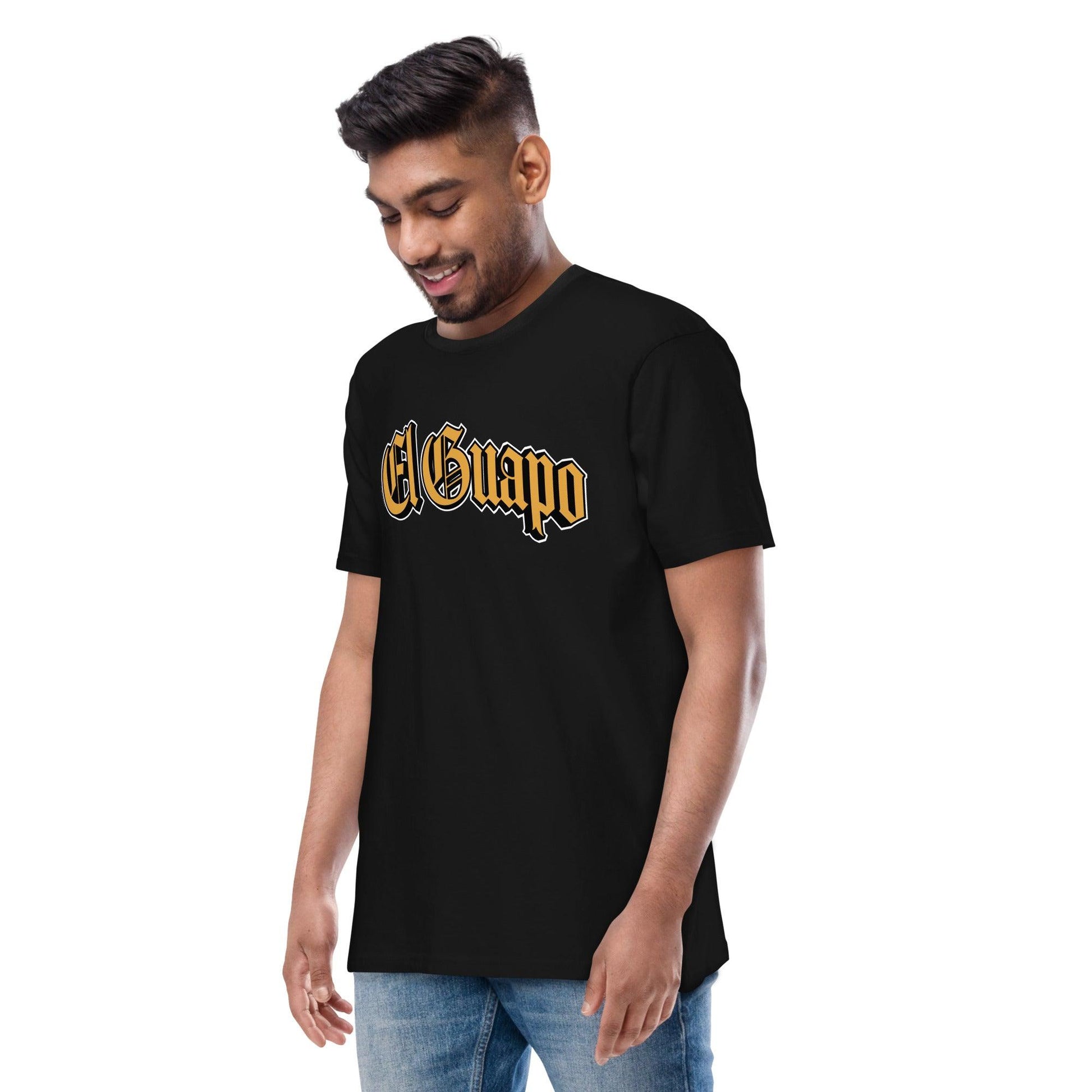 El Guapo T-Shirt – Mexican Streetwear Graphic Tee for Stylish Vatos, inspired by Guapo Definition meaning handsome and confident.