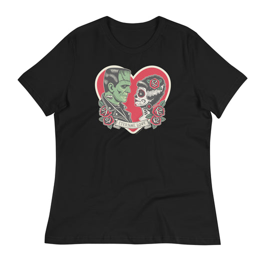 Eternal Love T-Shirt – Greaser Monster & Dia de los Muertos Bride Design