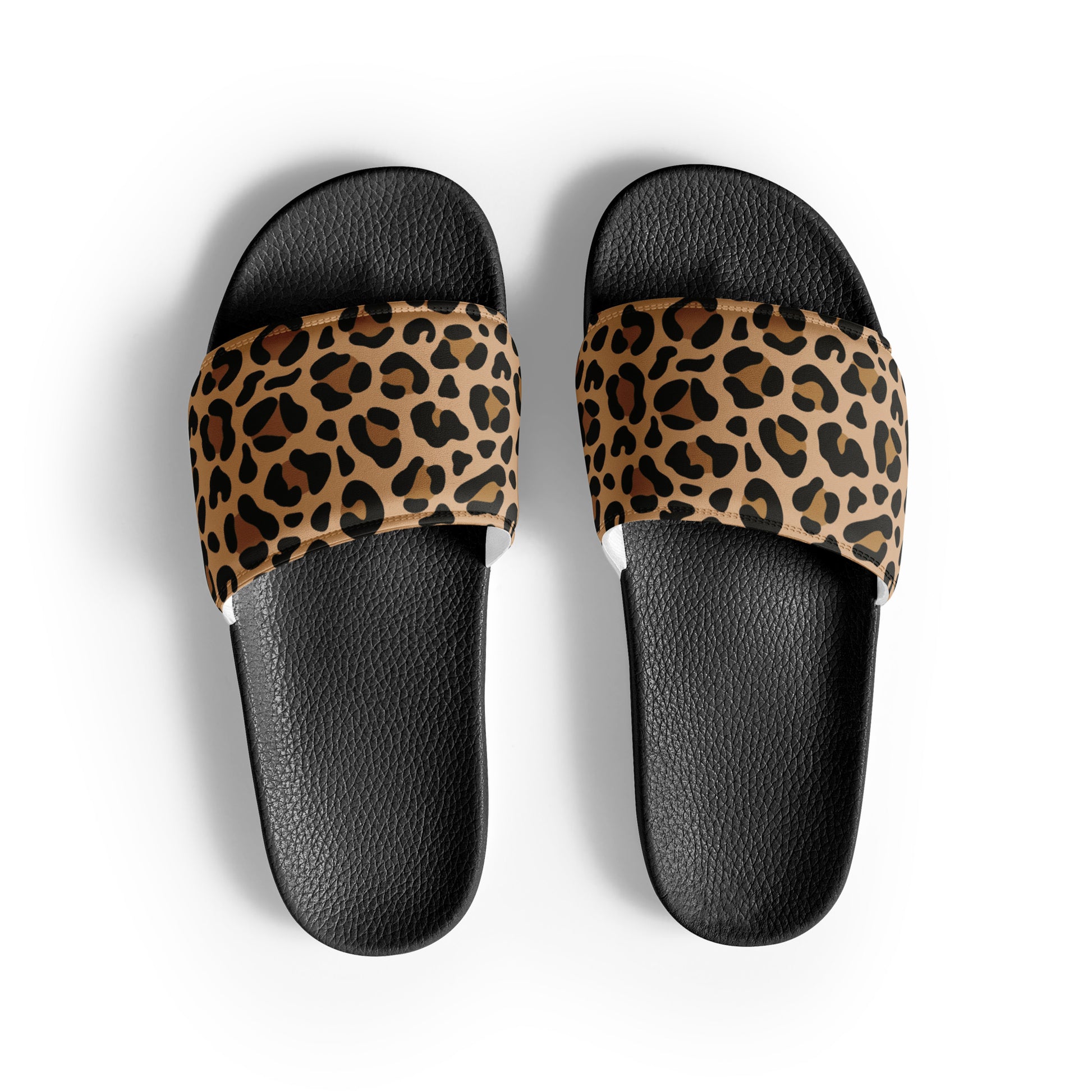Women's Leopard Print Slides - Trendy and Comfortable Slip-Ons